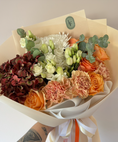 Autumn Touch – jesienny bukiet kwiatów w ciepłych odcieniach | Lu La Fleur